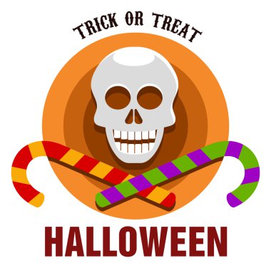 Cadılar Bayramı kartı veya etiket