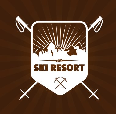 Ski resort logosu