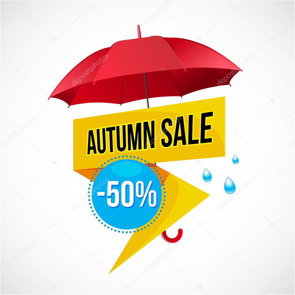 Autumn Sale Discount Logo or Emblem