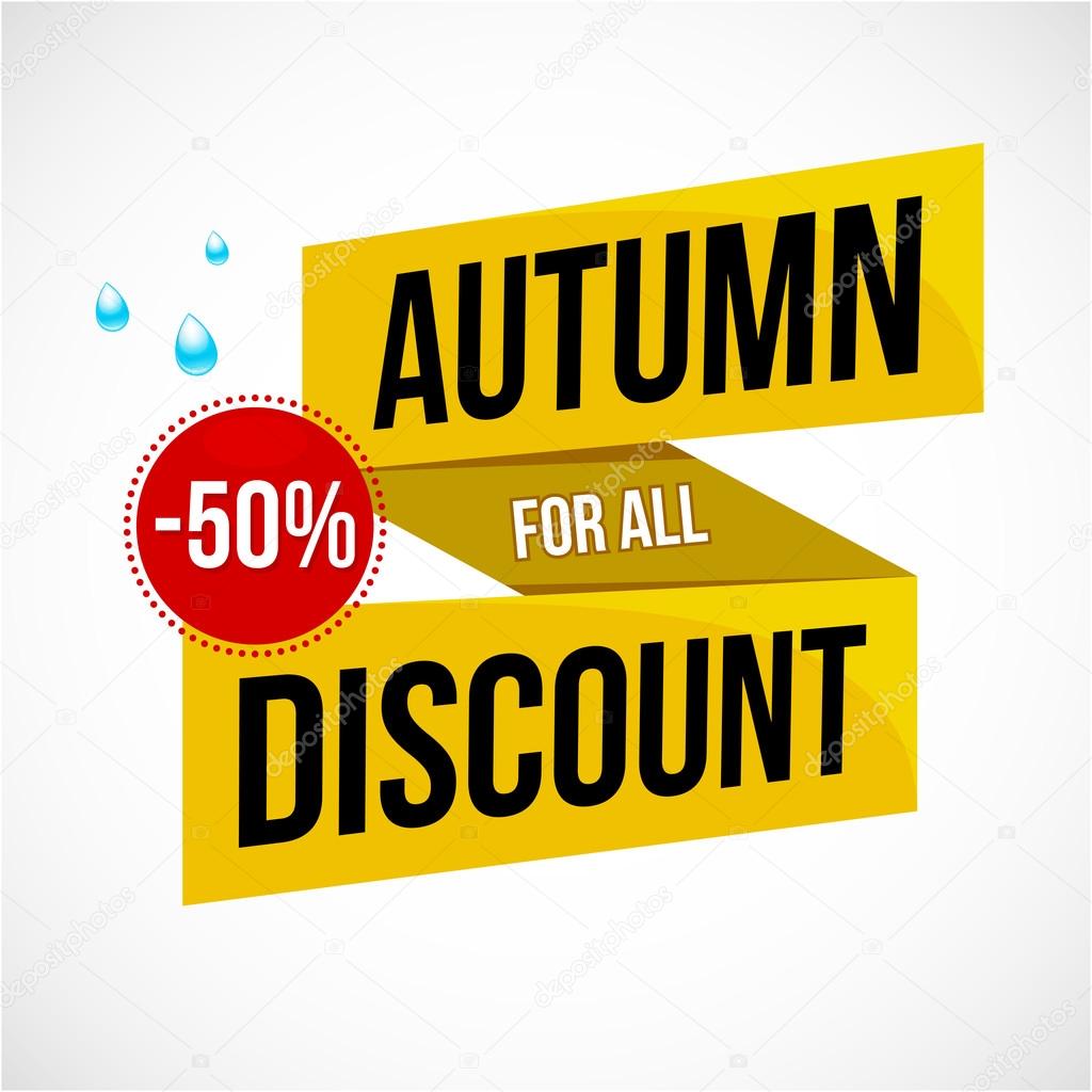 Autumn Sale Discount Logo or Emblem