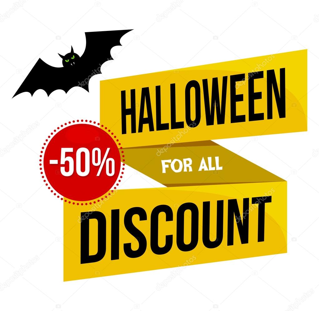 Halloween Sale Logo or Label