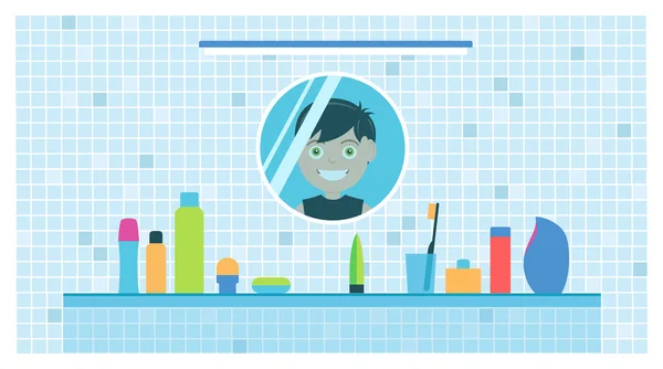 Cuarto de baño — Vector de stock