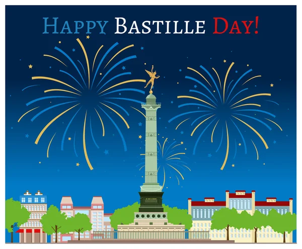 Happy Bastille Day — Stock Vector