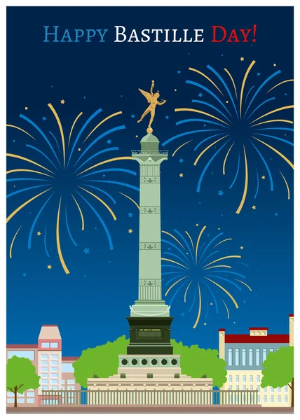 Happy Bastille Day — Stock Vector