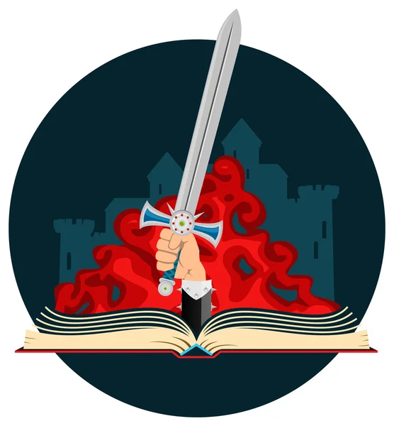Fantasy Kitap kılıç ile