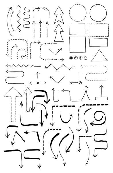 Akış çizelgesi Set doodle