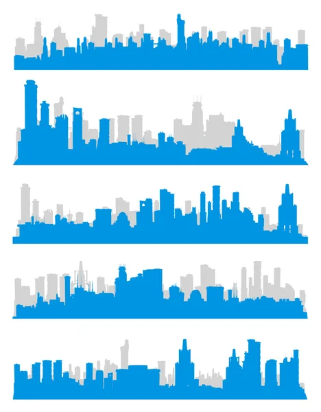 Stadtsilhouette — Stockvektor