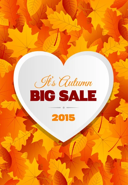 Grande vente d'automne Flyer Design — Image vectorielle