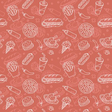 fast-food sorunsuz desen