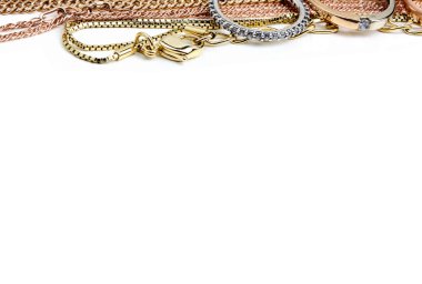 mücevher altın nesneler üzerinde beyaz