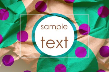 Malzeme kağıt arka plan metin için yer ile