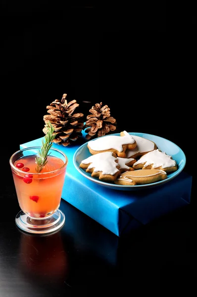 Christmas holiday cocktail — Stock Photo, Image