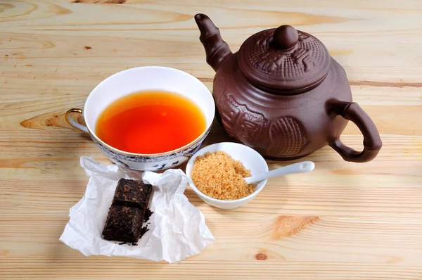 Elite puer thee uit china — Stockfoto