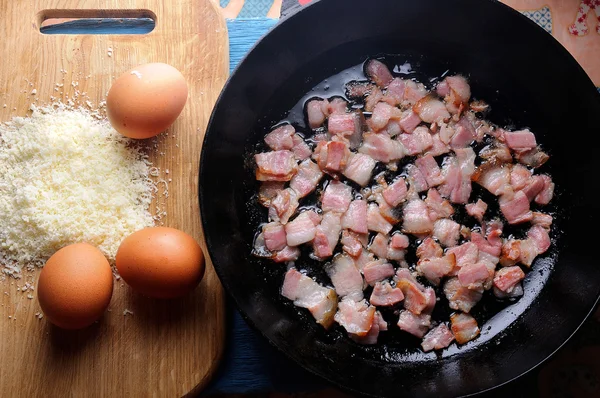 Ingredientes para pasta carbonara —  Fotos de Stock