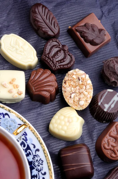 Various chocolate candies — Stock Photo, Image