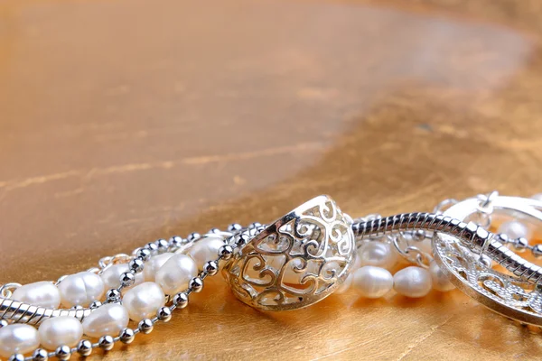 Sieraden close-up met ruimte voor tekst — Stockfoto