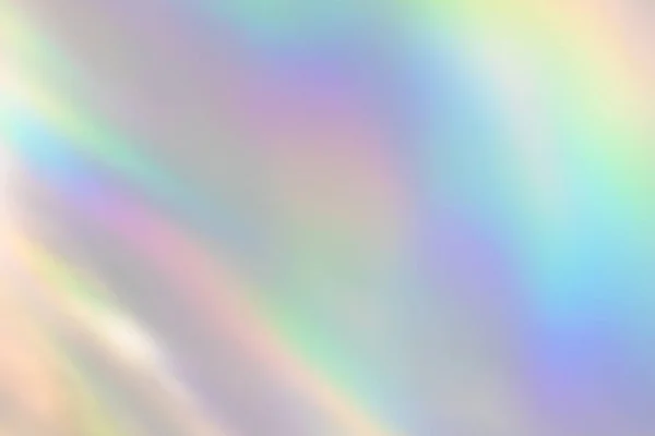 Textura de refracción de luz de arco iris borrosa en pared blanca — Foto de Stock