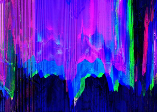 Glitch intrecciato strutturato sfondo futuristico — Foto Stock