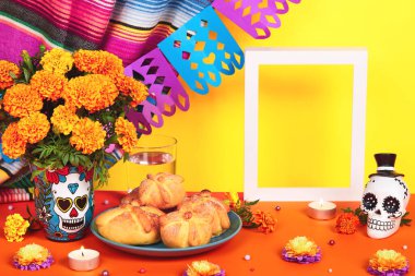 Ölüler Günü, Dia De Los Muertos Kutlama Arkaplanı