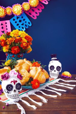 Ölüler Günü, Dia De Los Muertos Kutlama Arkaplanı