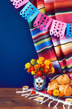 Ölüler Günü, Dia De Los Muertos Kutlama Arkaplanı