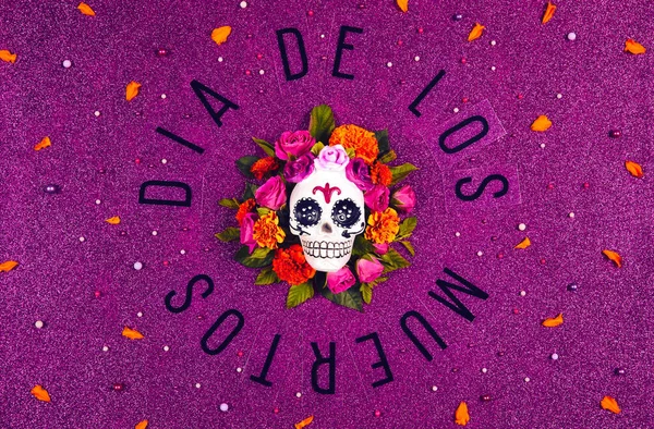 De dödas dag, Dia De Los Muertos firande Bakgrund — Stockfoto