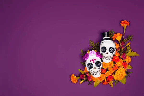 Halottak napja, Dia De Los Muertos Ünnepi háttér — Stock Fotó