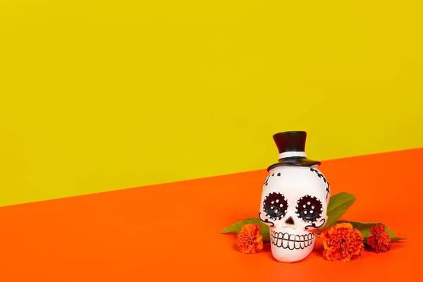 Tag der Toten, Dia De Los Muertos Feier Hintergrund — Stockfoto