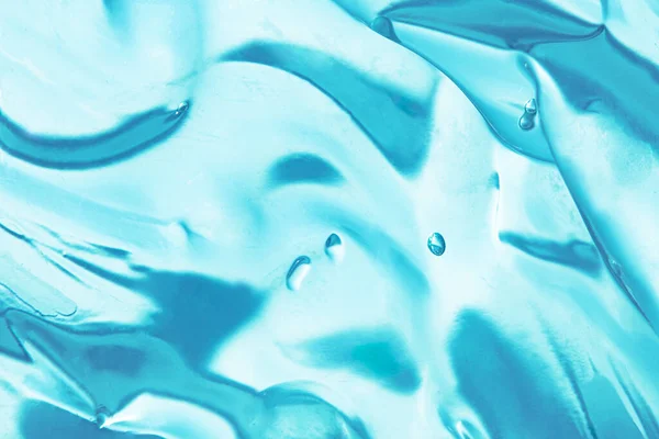 Blue Liquid gel d'eau cosmétique texture maculée — Photo