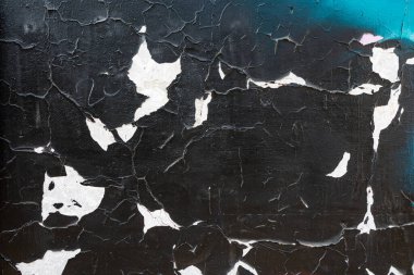 Renkli, dağınık, kentsel duvar dokusunu kapat