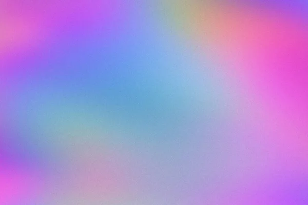 Abstraktní pastelové holografické rozmazané zrnité gradient pozadí — Stock fotografie