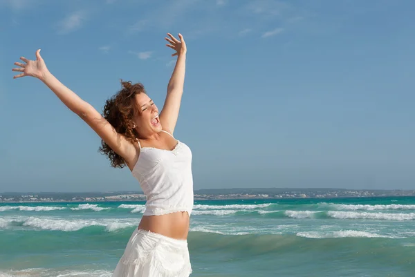 Happy teen on summer or spring break holdiay — Stock Photo, Image