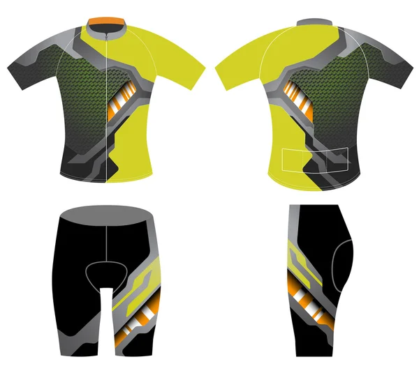 Chaleco de ciclismo de camiseta Graphics — Vector de stock