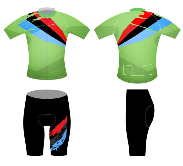 Camiseta ciclista de esportes —  Vetores de Stock