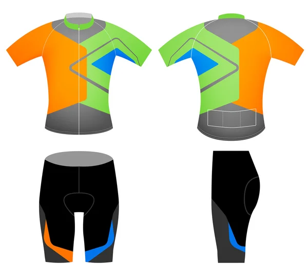 Colores en forma de ciclista — Vector de stock