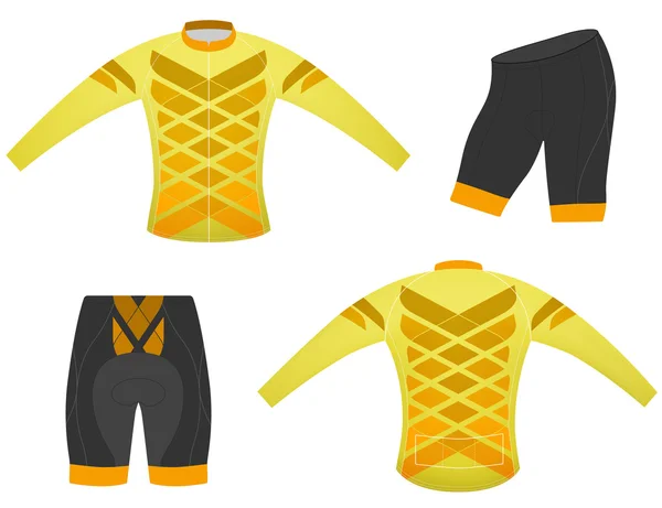 Cyklistická vesta sportovní tričko — Stockový vektor