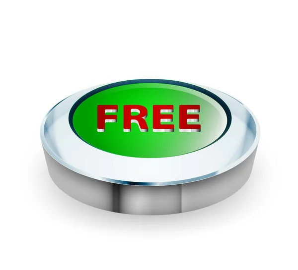 3D Free button — Stock Vector