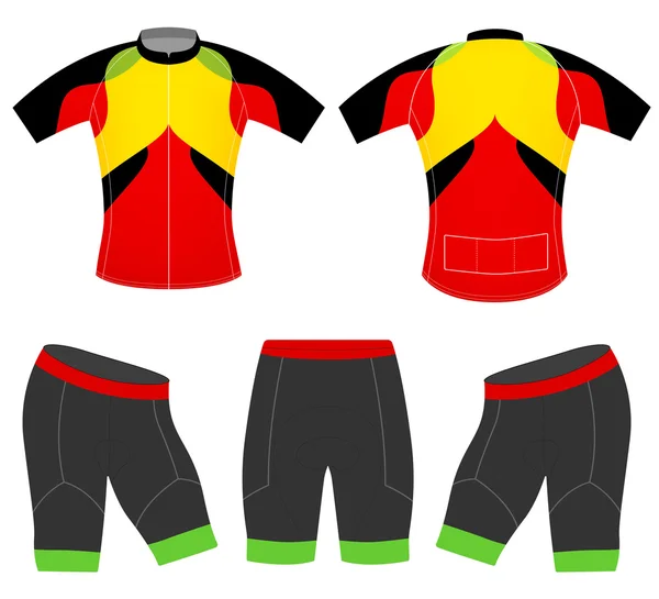 Chaleco deportivo para ciclismo — Vector de stock