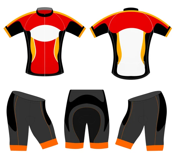 Colete de ciclismo esportes t-shirt —  Vetores de Stock