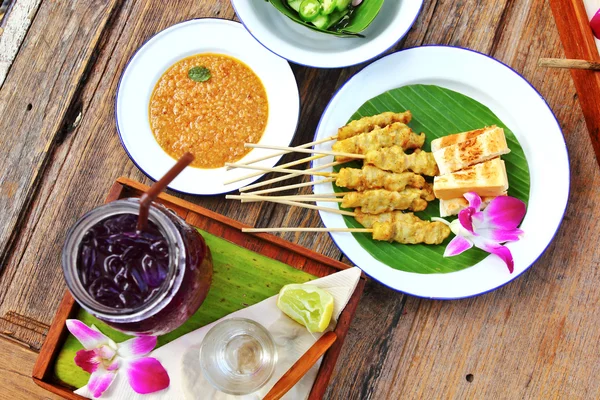 Pork satay — Stock Photo, Image