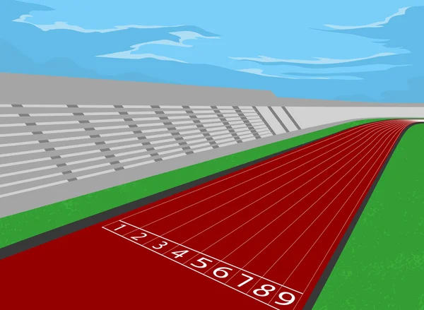 Estadio y hipódromo — Vector de stock