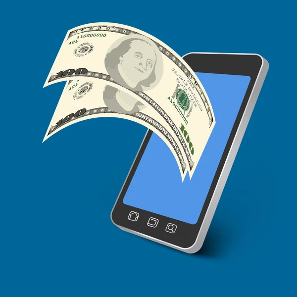 Mobiel betalen — Stockvector