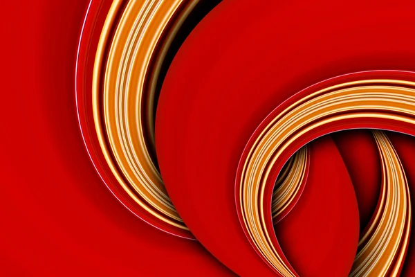 Rode kleur kromme scène — Stockfoto