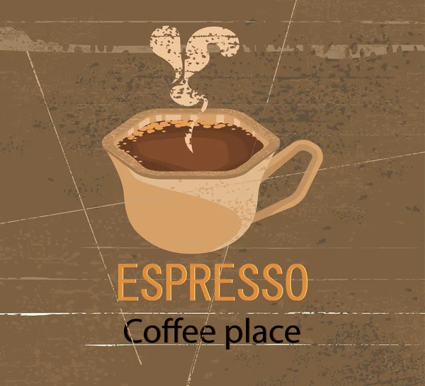 Kawa espresso — Wektor stockowy