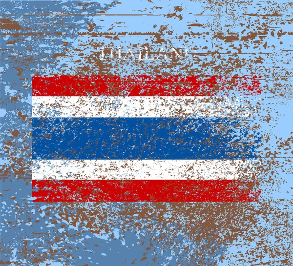 Vlag van Thailand — Stockvector