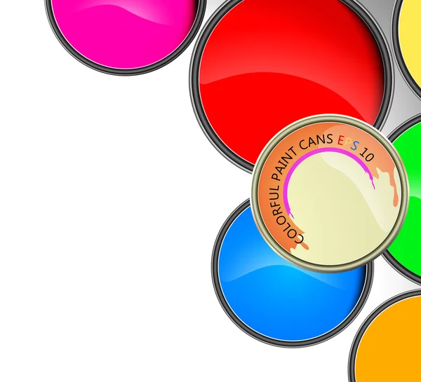 Farba w balonikach — Wektor stockowy