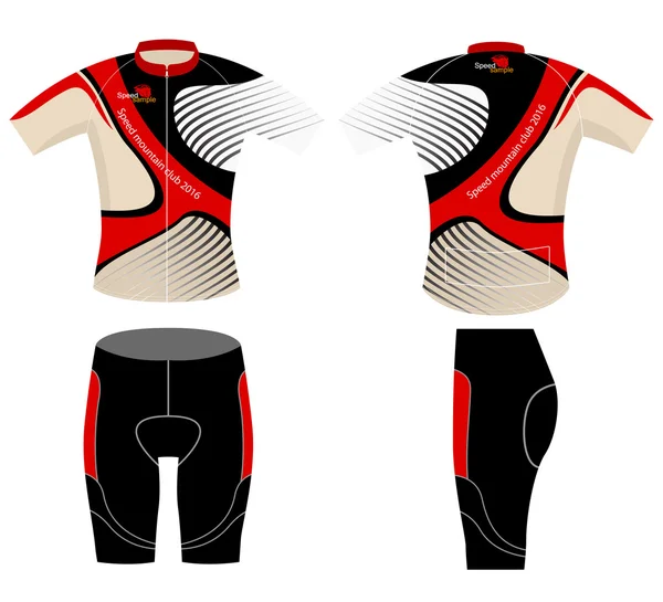 Camisa de bicicleta diseño gráfico — Vector de stock