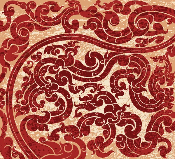 Modèle d'art rouge — Image vectorielle
