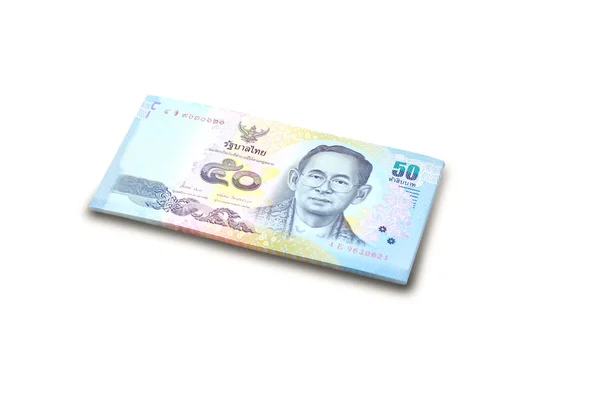 Fifty baht banknotes Thailand — Stock Photo, Image