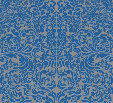 Mavi çiçek sanat desen